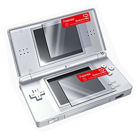 Insten Top LCD, and Bottom Touchscreen LCD Screen Protector Compatible With Nintendo DS Lite [2 LCD Kit] with Lint-free cleansing Cloth