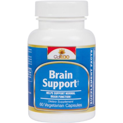Premium Brain Support Supplement w/ European Standardized 24% Ginkgo Biloba Extract, SerinAID® (Phosphatidylserine Complex), Acetyl L-Carnitine, Life's DHA® - 60 Vcaps - Vegetarian Formula