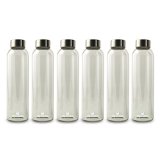 Aquasana AQ-WB-6 Water Bottles Premium Borosilicate Glass 6 Pack