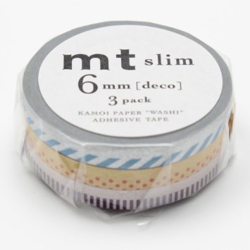 MT Japanese Washi Masking Tape Set Deco C (MTSLIM18)