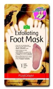 Purederm Exfoliating Foot Mask - Peels Away Calluses and Dead Skin in 2 Weeks! (3 Pack (3 Treatments), Regular) by Adwin Korea