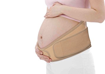 Best Maternity Belt for Pregnant Moms, Premium Cotton Abdominal Binder for Lower Back Pain, Comfortable Post Pregnancy Support Wrap, Belly Band that is also a Great Postpartum Girdle, Medium Size