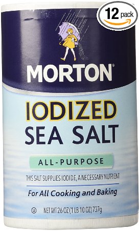 Morton Salt Iodized Sea Salt - 26 oz