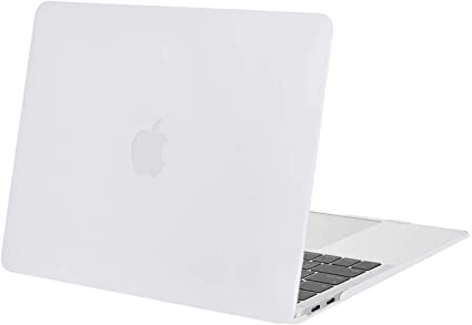 MOSISO Compatible with MacBook Air 13 inch Case 2020 2019 2018 Release A2337 M1 A2179 A1932 Retina Display with Touch ID, Protective Plastic Hard Shell Case Cover, White