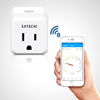Satechi IQ Plug Bluetooth 4.0 Wireless App-Controlled Smart Meter for iPhone 6 Plus/6/5S/5C, iPod Touch 5G/4G, iPad Air 2/Air/Mini/3/2/1
