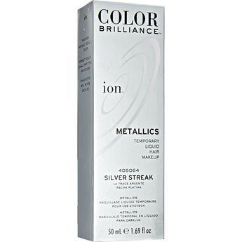 Ion Color Brilliance Metallics Temporary Liquid Hair Makeup Silver Streak Duo Set!