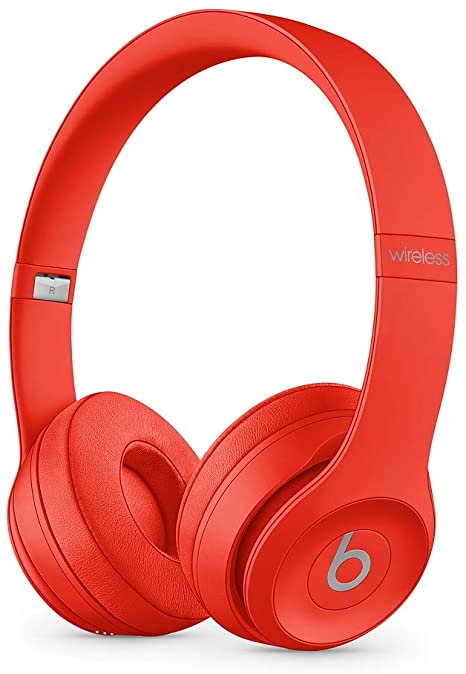 Beats Solo3 Wireless On-Ear Headphones - Apple W1 Headphone Chip, Class 1 Bluetooth, 40 Hours Of Listening Time - Red