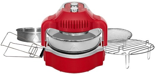 Cooklite Aerofryer - Convection Cooker, Airfryer and Oil Less Fryer (4.6 Liters Capacity) - Red