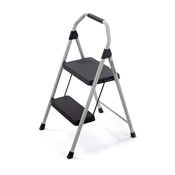 Gorilla Ladders 2-Step Compact Steel Step Stool with 225 lb. Load Capacity Type II Duty Rating