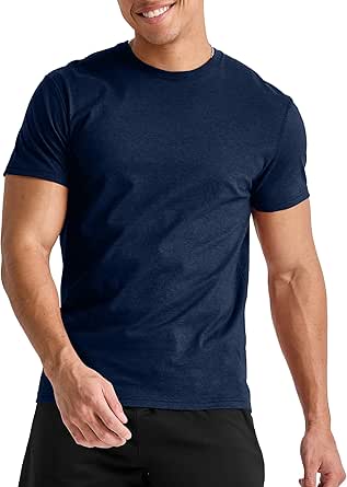 Hanes mens Originals Lightweight Tri-Blend Crewneck T-Shirts