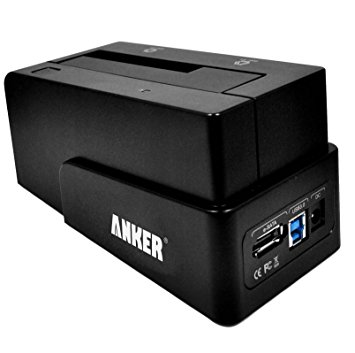 Anker USB 3.0 & eSATA to SATA External Hard Drive Docking Station for 2.5 or 3.5inch HDD & SSD [6TB Support]