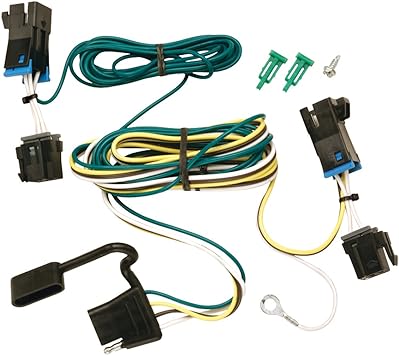 Tekonsha 118392 T-One® T-Connector Harness, 4-Way Flat, Compatable with 2003-2014 Chevrolet Express 1500, 2003-2022 Chevrolet Express 2500, 2003-2022 Chevrolet Express 3500, 2003-2014 GMC Savana 1500, 2003-2022 GMC Savana 2500, 2003-2022 GMC Savana 3500,Black
