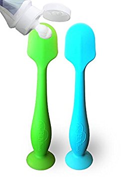 BabyBum Diaper Cream Brush (2 Pack- Blue & Green)