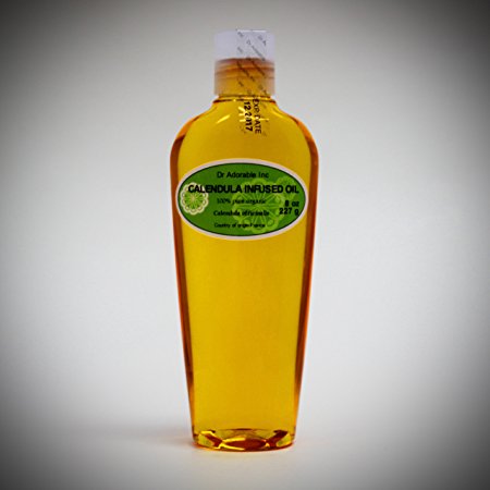 8 Oz Organic Calendula Infused Oil 100% Pure