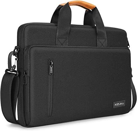 KIZUNA Laptop Bag Case 14 Inch Shoulder Messenger Sleeve Briefcase for MacBook Pro 2023/Lenovo Flex 14/14" HP EliteBook 840 G5/HP Pro 14 G3/Dell Latitude 7490 5490/15" Surface Laptop 3,Black