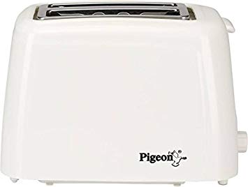 Pigeon 2-Slice Auto 700-Watt Pop-up Toaster (White)