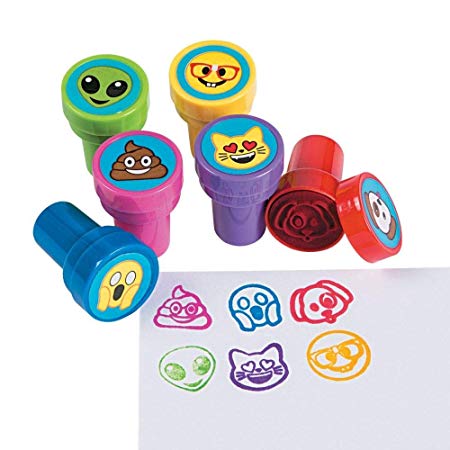 Fun Express Emoji Fun Stampers Party Favor Stamps - 24 Pieces…