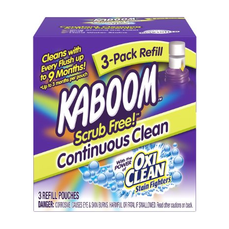 Kaboom Continuous Clean System Refill Tablets, 3 Count