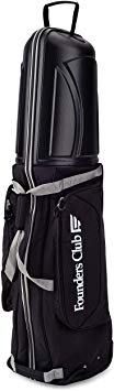 Founders Club Golf Travel Cover Luggage for Golf Clubs with ABS Hard Shell Top Travel Bag