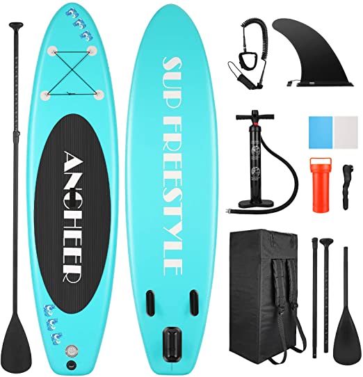 ANCHEER Stand Up Paddle Board, Lightweight Touring iSUP, Premium Accessories & Carry Bag