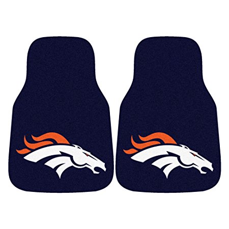 FANMATS NFL Denver Broncos Nylon Face Carpet Car Mat