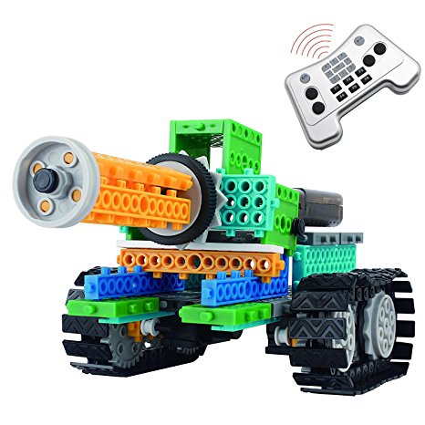 4 in 1 Remote Control Building Blocks, AMGlobal 237 Pcs Remote Control Building Kits, Remote Control Machine Educational Learning Robot KIts for Kids Children For Fun (237 Pcs)