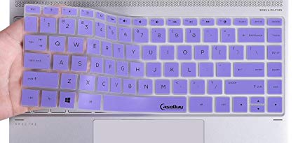 CaseBuy Keyboard Cover Skin for HP Spectre x360 2-in-1 13.3" Touch-Screen Laptop with Squared Keys, Purple