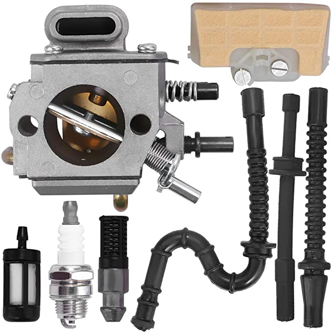 Carburetor with Air Filter Tune Up Kit Compatible with STIHL MS290 MS310 MS390 029 039 Chainsaw Parts