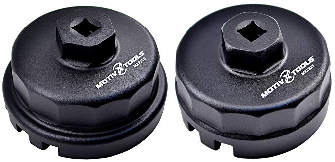 Motivx Tools 2pc Oil Filter Wrench Set for Toyota & Lexus Vehicles - Includes Wrenches for 1.8L and 2.0L - 5.7L Engines