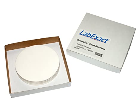 LabExact 1200081 Grade CFP42 Quantitative Cellulose Filter Paper, 2.5µm, 9.0cm (Pack of 100)