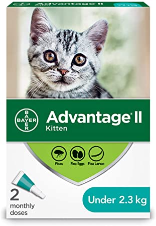 Advantage II Flea Treatment for Kittens weighing less than 2.3 kg (less than 5 lbs.)