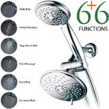 HotelSpa 30-Setting Ultra-Luxury 3 way Spiral Rainfall Shower-HeadHandheld Shower Combo by Top Brand Manufacturer