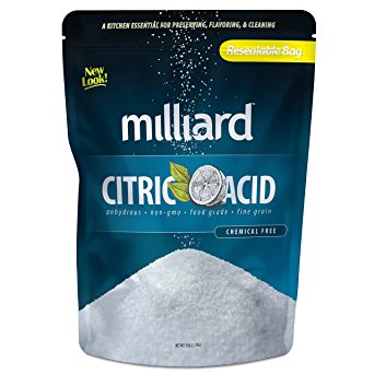 MILLIARD 100% Pure Food Grade Citric Acid, 5lb.