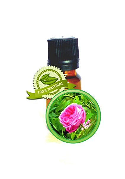 Rose Essential Oil (Rose Otto) from Bulgarian Rose - 100% PURE Rosa Damascena- 5ml (1/6oz) - Undiluted, No solvent