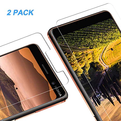 Vkaiy Nokia 7 Plus Screen Protector, Nokia 7 Plus Tempered Glass Screen Protector [2 Pack][Premium Glass] [ 9H Hardness] [Crystal Clear ] Guard Cover Screen Protector for Nokia 7 Plus