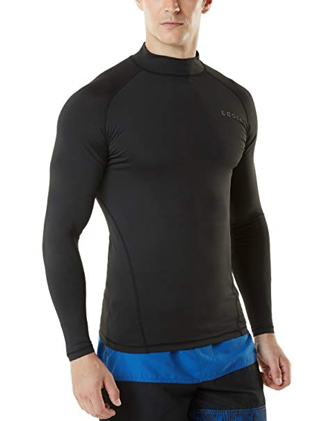 Tesla Men's UPF 50  Long Sleeve Rashguard MSR Series