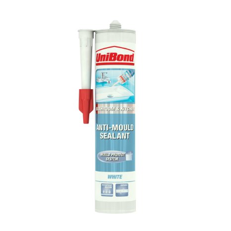 Unibond Anti Mould Sealant Bathroom and Kitchen Cartridge - White