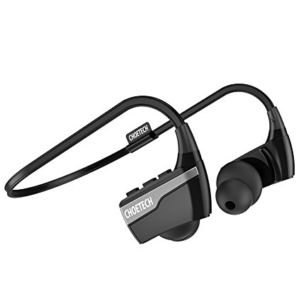 Bluetooth Earbuds, CHOETECH Sweatproof Sports Headphones Wireless In-Ear Earphones with Mic (Bluetooth 4.1, Noise Cancelling, Secure Fit and Hands-free Design) for iPhone, iPad, Samsung and More