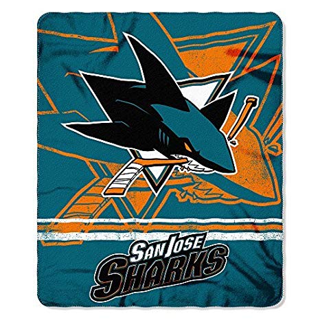 NHL San Jose Sharks "Fade Away" Fleece Throw Blanket, 50" x 60"