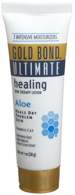 Gold Bond Ultimate Healing Skin Therapy Lotion Aloe 1 Oz (4 Pack)