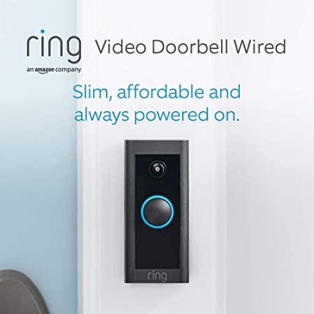 Introducing Ring Video Doorbell Wired by Amazon – HD Video, Advanced Motion Detection, hardwired installation | With 30-day free trial of Ring Protect Plan