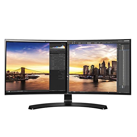 LG 34UC80-B 34-Inch 21:9 Curved UltraWide QHD IPS Monitor with USB Quick Charge