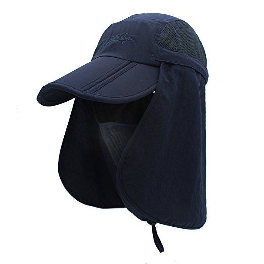 Surblue Quick-Drying Outdoor Cap UV Protection Sun Hats Fishing Hat Neck Face Flap Hat UPF50