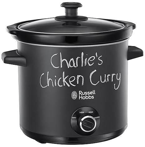 Russell Hobbs 24180 Chalkboard Slow Cooker, 3. 5 L, Black