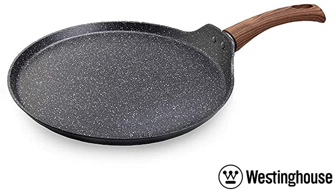 Westinghouse Marble Coated Non-Stick 11-inch Grey Crepé Pan