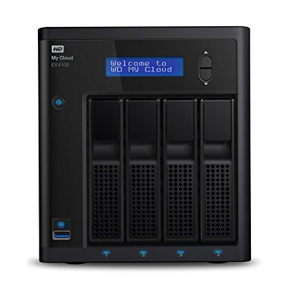 WD 16TB  My Cloud EX4100 Expert Series 4-Bay Network Attached Storage - NAS - WDBWZE0160KBK-NESN