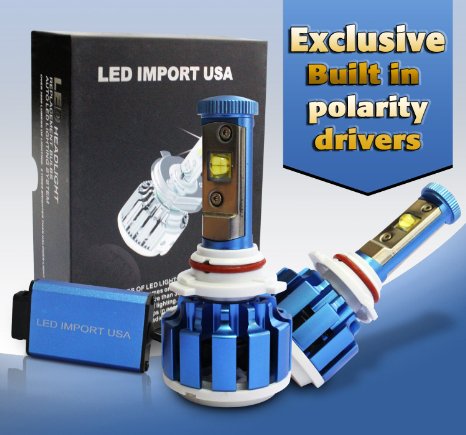 LED import USA led cree Headlight Bulbs Kit 9005 H3B pure white 6000k 60w 7200LM 2 Yr Warranty