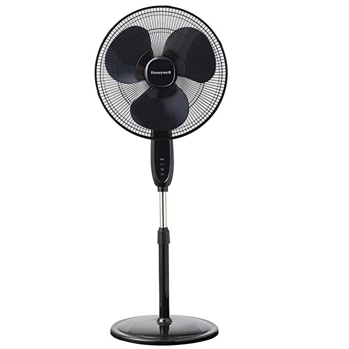 Honeywell Double Blade 16" Pedestal Fan, Black