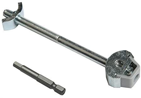 Zipbolt UT Mini 10.800 6mm x 100mm (0.24” x 3.94”) Draw Bolt Joint Connector - 5 Pack – Connects Countertops, Tabletops, Panels, Furniture in Seconds – Includes 4mm Hex Bit with Quick Release Shank