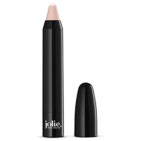 Jolie Eyebrow Perfecting Brightener & Highlighter, Creamy Self Sharpening Crayon Stick, Satin Finish (Matte Pink)